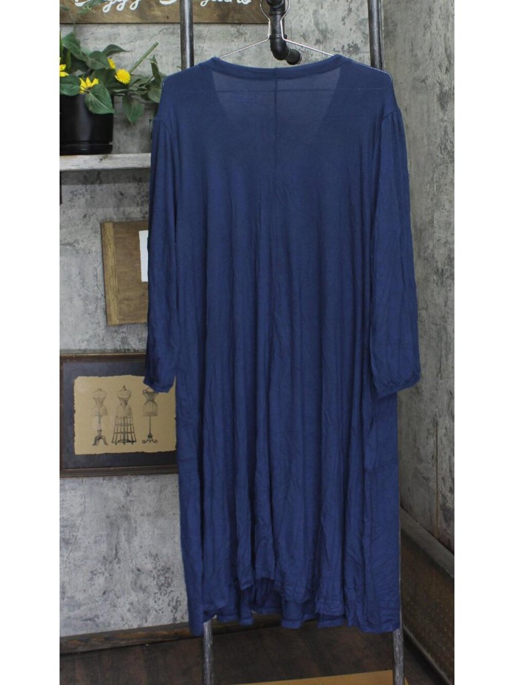Cuddl Duds Womens Soft Stretch Knit Lounge Dress A694382 Dress Blue XL - Picture 2 of 5